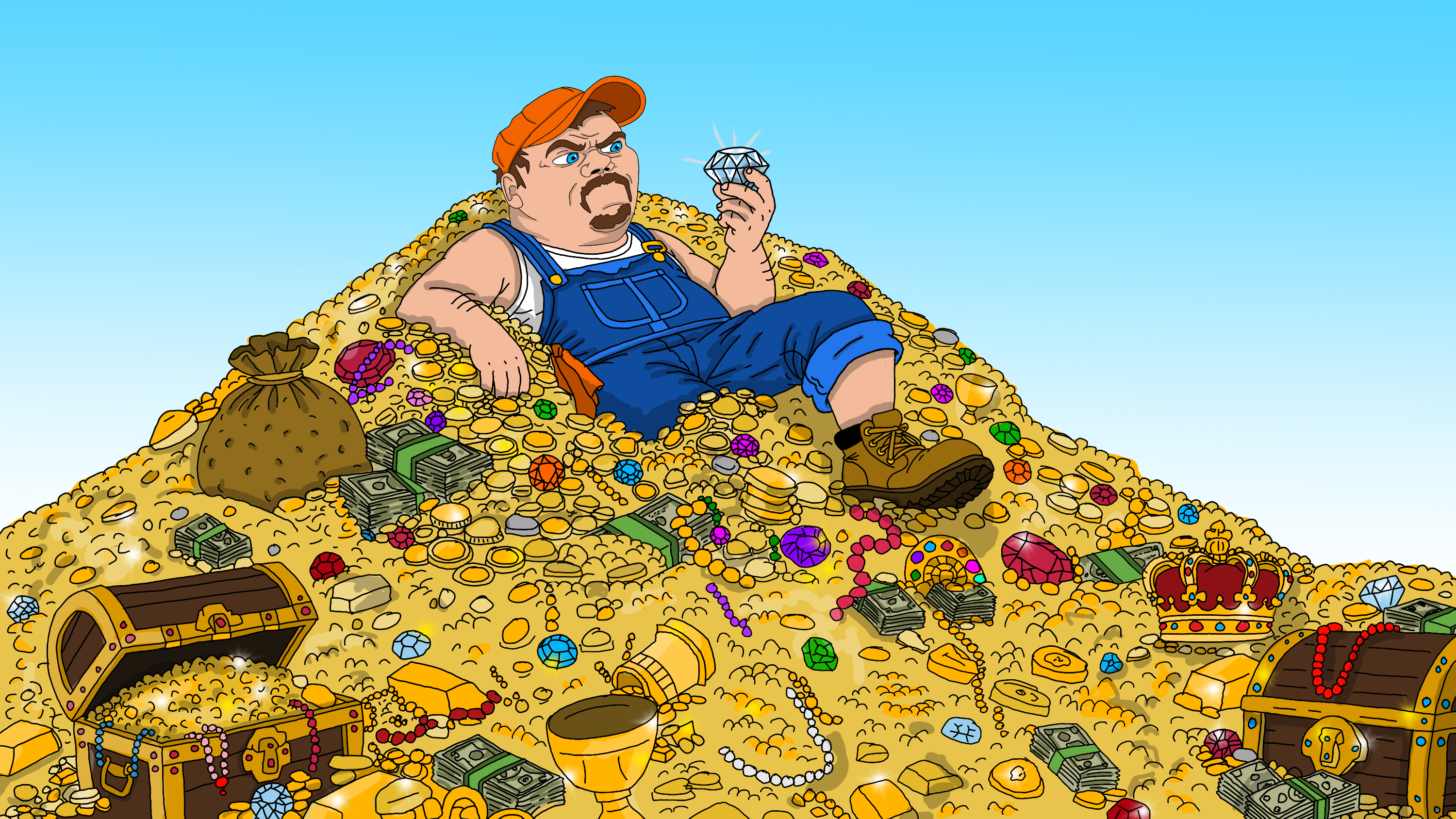Money, Gold, and Diamonds
